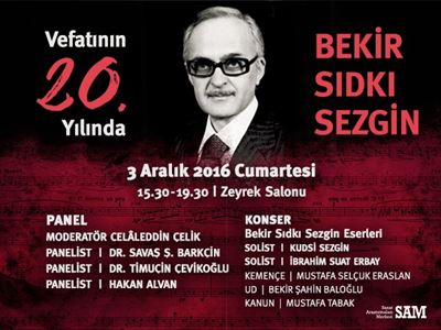 Vefatının 20. Yılında Bekir Sıdkı Sezgin