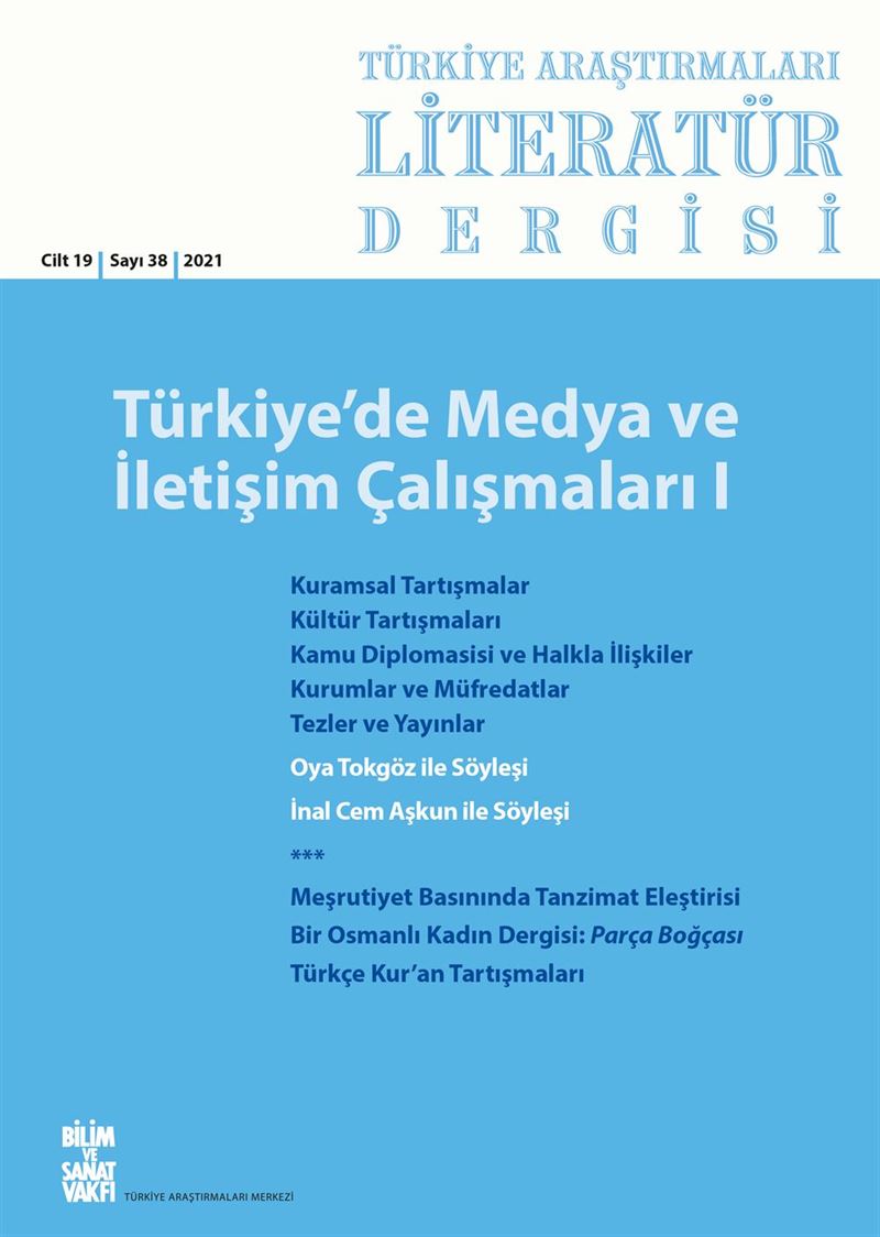 38 Türkiye'de Medya ve İletişim Çalışmaları I