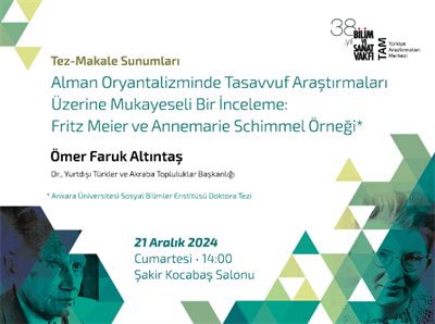 Alman Oryantalizminde Tasavvuf Araştırmaları Üzerine Mukayeseli Bir İnceleme