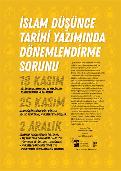 İslam Düşünce Tarihi Yazımında Dönemlendirme Sorunu